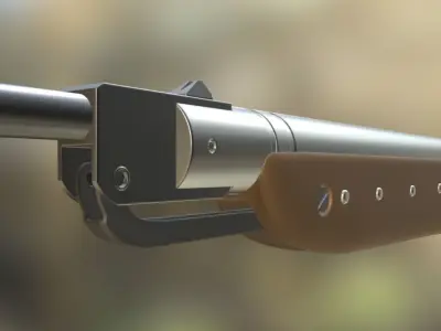 Airgun Haenel Model III-56 Knicker High Poly 3D model