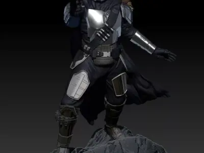 mandalorian and grogu 3D print model