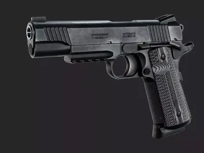 Colt 1911 CCU 45 ACP Pack Low-poly 3D model