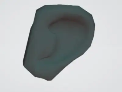 tooth and ear 3D model