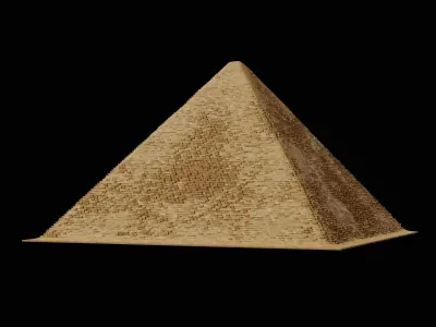 EGYPTIAN PYRAMID ANCIENT EGYPT TEMPLE TOMB COLLECTION Low-poly 3D model