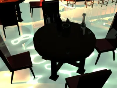 Restaurant AAA 3D model