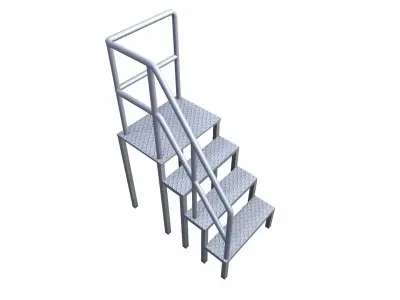 Stair Low-poly 3D model