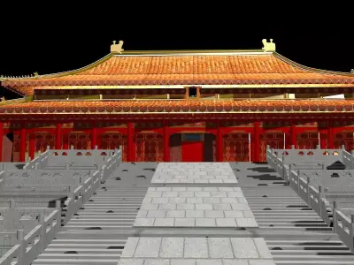 Chinese forbidden city 3D model