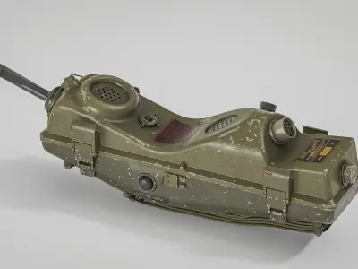 RT-196 PRC-6 Radio Low-poly 3D model