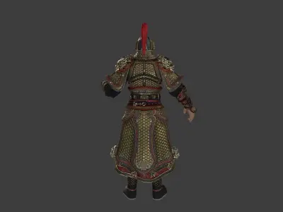 Armor of Ancient Military Generals in the Ming Dynasty 3D model