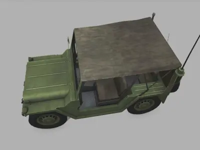 M151 MUTT Low-poly 3D model