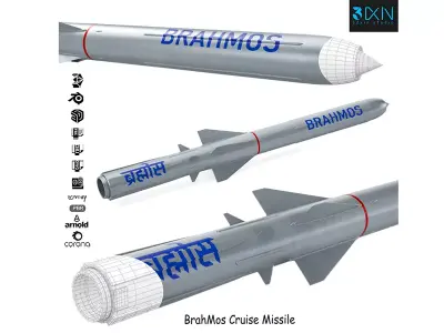 BrahMos Cruise Missile Free 3D model