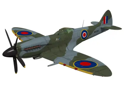 Supermarine Spitfire Mk-XIV 3D model