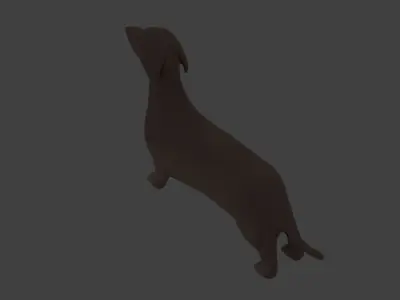 Dachshund dog Free 3D model