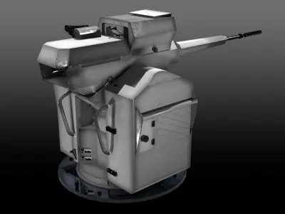  Nexter Narwhal 20 Naval Weapon Station Low-poly 3D model