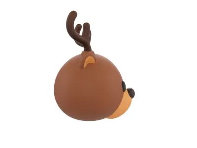 Prop152 Reindeer Head 3D model