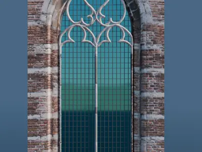 Gothic Window - Second Type 3D model