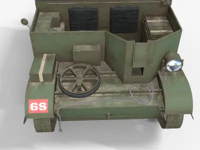Universal Carrier Tank Low-poly 3D model
