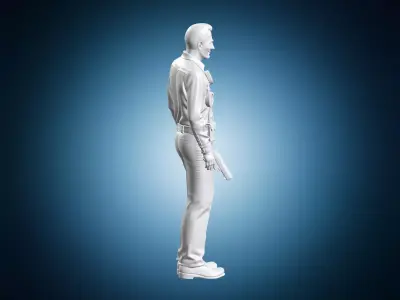 Terminator T-1000 Police Officer 3D print model