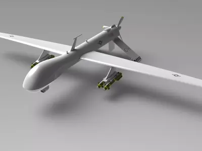 MQ-1 Predator UAV 3D model