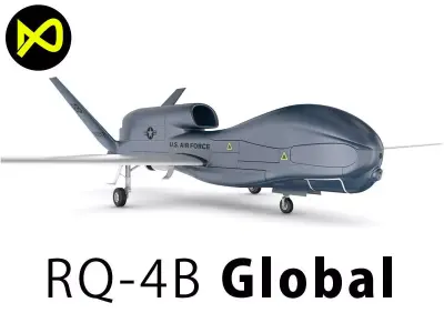 Northrop Grumman RQ-4 Global Hawk Aircraft 3D model