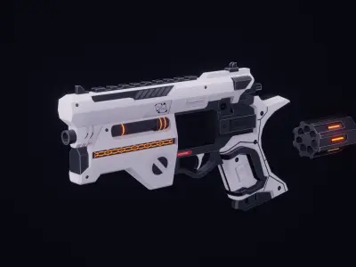 Scifi Weapons Collections Low-poly 3D model