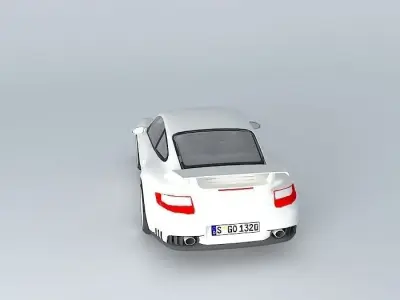 Porsche 911 GT2 Type 997 2009 Free 3D model