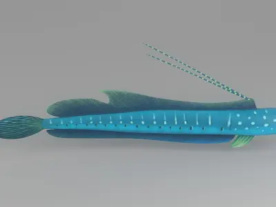Cartoon Fish 4 Low-poly 3D model