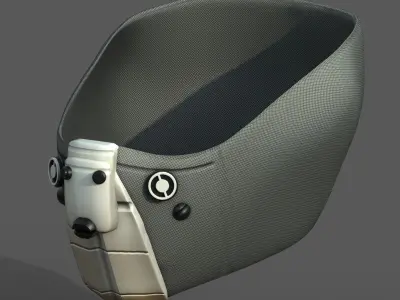 Gas mask helmet scifi fantasy armor hats military 3D model