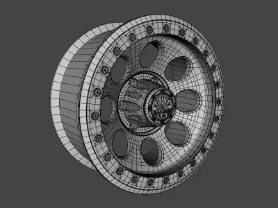 WHEEL BASED ALLIED RATTLER BEADLOCKS 3D model