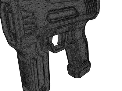 Futuristic Stun Gun 3D Model 3D model purchase