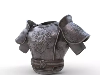 Medieval Armor - PBR Low-poly 3D model