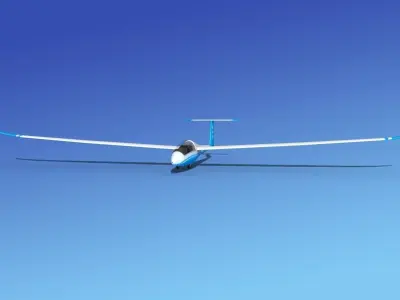 Duo Discus Sailplane 3D model