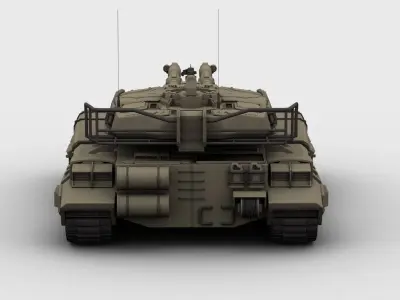 Type 61 main battle tank 3D model