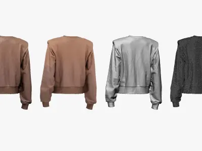 001278 female pinki blouse relationshit Low-poly 3D model