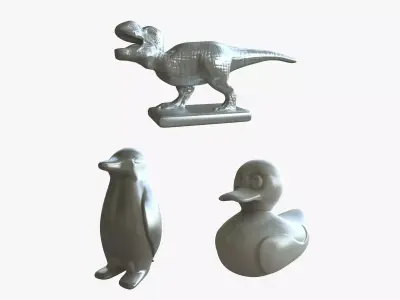 3D Monopoly New Playing Pieces model 3D model