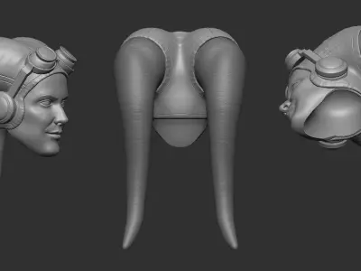 General Hera Headsculpt for Action Figures 3D print model purchase