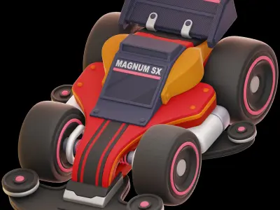 Vehicle Toys 3D Illustration 3D model