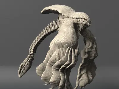 Sea Creature - Highpoly 3D model