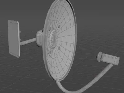 antennas 20 pieces Low-poly 3D model