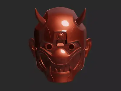 Strange Demon Mask 3D print model