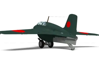 Mitsubishi J8M Ki-200 Syusui 3D model