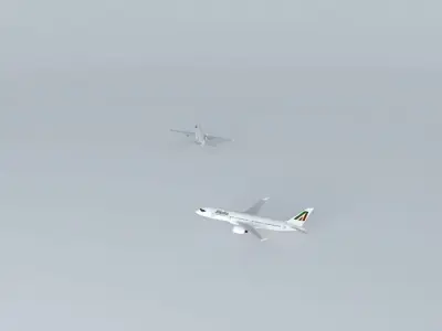 Alitalia World Dynamics NGX-1A Free 3D model