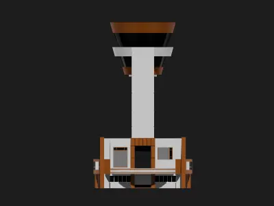 Don Muang International Airport DMK ATC tower 3D print model