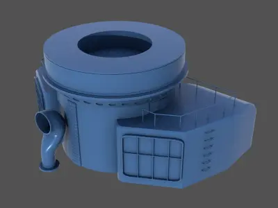 Nendo Shiki stern barbette - Commercial license - 1-100 scale 3D print model