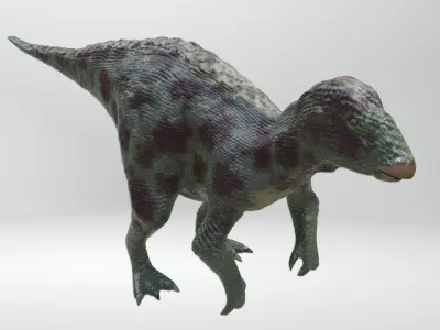 Iguanodon Dinosaur Low-poly 3D model