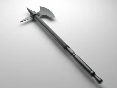 Battle Axe Low-poly 3D model