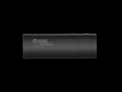 Steel Pegasus Supressor Low-poly 3D model