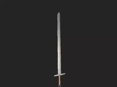 Low-Poly Sword 2 Free low-poly 3D model