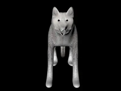Gray Wolf Free 3D model