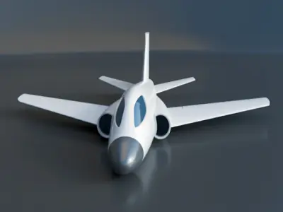 3d printable aircraft concept 3D print model