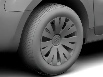 Citroen Berlingo Van 2017 wheel 3D model