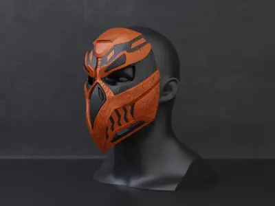 Custom mask 3D print model