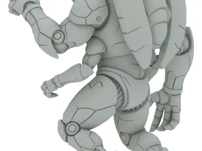Cyber Alien Machine Robot 3D print model